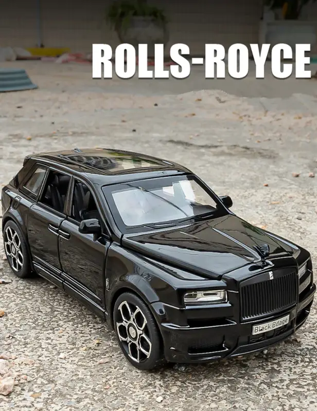Rolls-Royce Cullinan SUV 1:32 Model Samochodu Metalowy Dźwięk i Światło