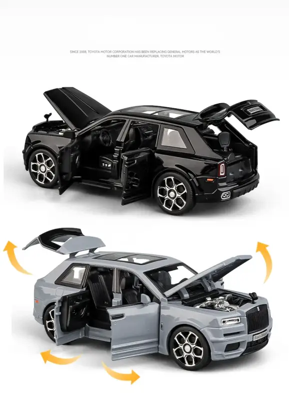 Rolls-Royce Cullinan SUV 1:32 Model Samochodu Metalowy Dźwięk i Światło