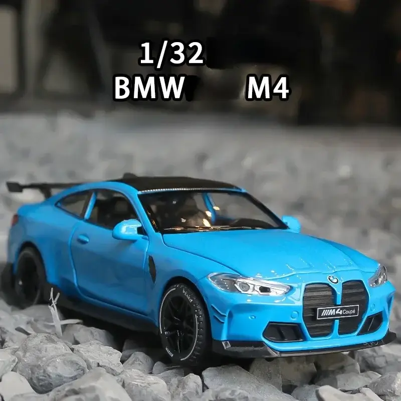 BMW M4 1:32 Model Samochodu Metalowy Dźwięk i Światło