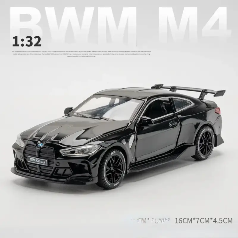 BMW M4 1:32 Model Samochodu Metalowy Dźwięk i Światło