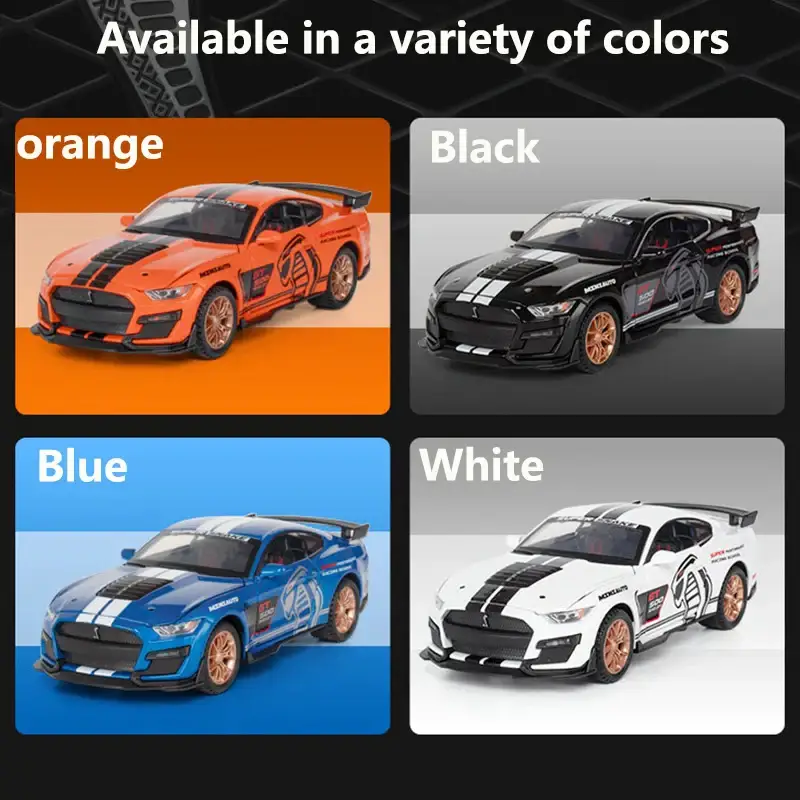 Ford Mustang GT500 1:32 Model Samochodu Metalowy Fast & Furious