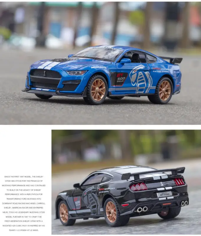 Ford Mustang GT500 1:32 Model Samochodu Metalowy Fast & Furious