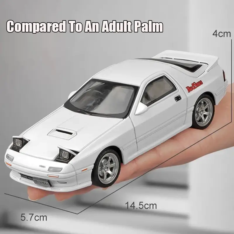 Mazda RX-7 FC3S RED SUNS 1:32 Model Samochodu Die-Cast