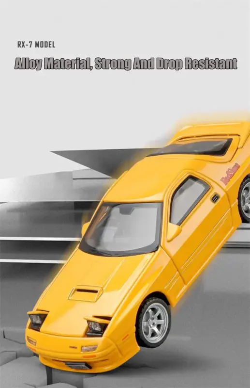 Mazda RX-7 FC3S RED SUNS 1:32 Model Samochodu Die-Cast