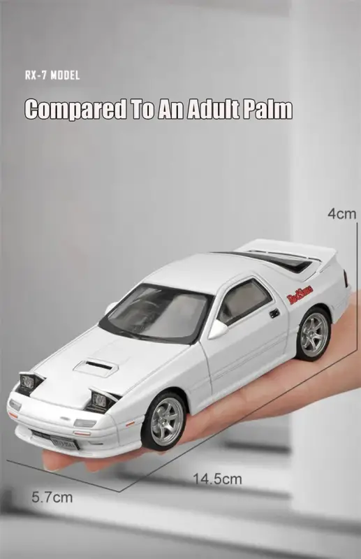Mazda RX-7 FC3S RED SUNS 1:32 Model Samochodu Die-Cast
