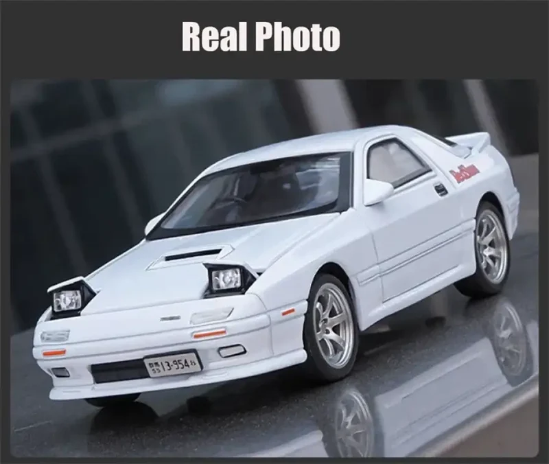 Mazda RX-7 FC3S RED SUNS 1:32 Model Samochodu Die-Cast