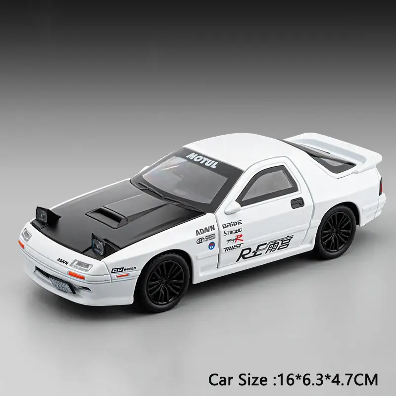 Mazda RX-7 FC3S RED SUNS 1:32 Model Samochodu Die-Cast