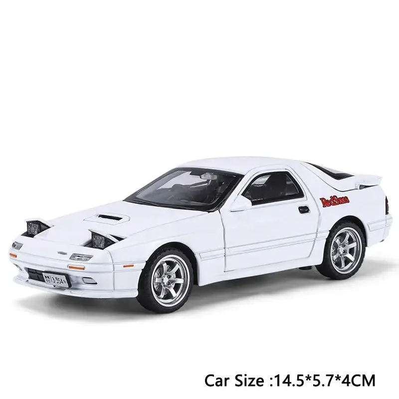 Mazda RX-7 FC3S RED SUNS 1:32 Model Samochodu Die-Cast