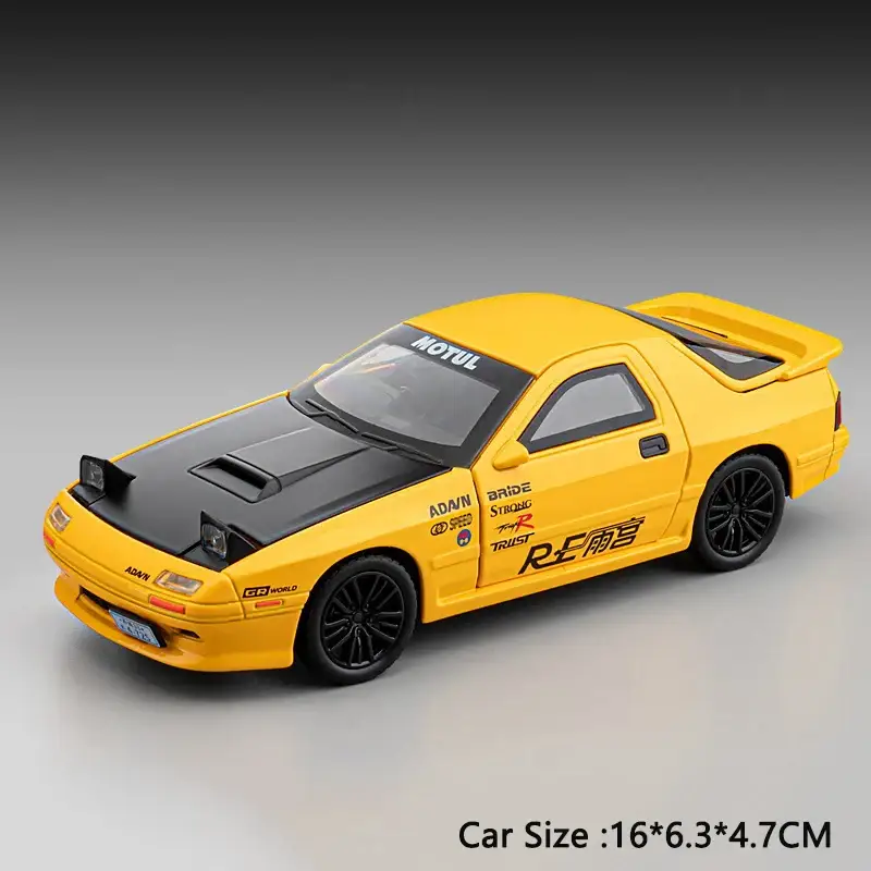 Mazda RX-7 FC3S RED SUNS 1:32 Model Samochodu Die-Cast