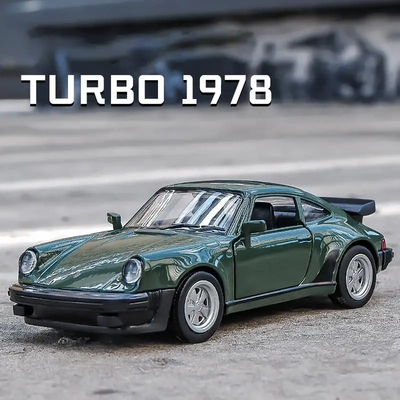 Porsche 911 1978 1:36 Model Samochodu Die-Cast Mechanizm Cofania
