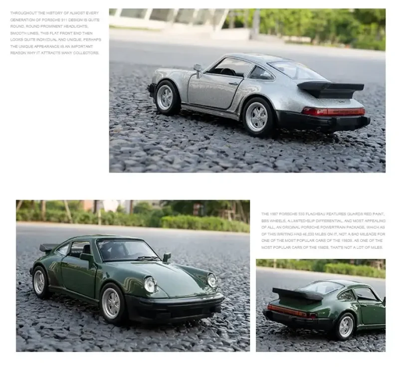 Porsche 911 1978 1:36 Model Samochodu Die-Cast Mechanizm Cofania