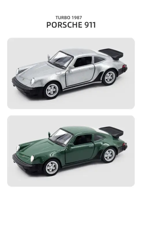 Porsche 911 1978 1:36 Model Samochodu Die-Cast Mechanizm Cofania