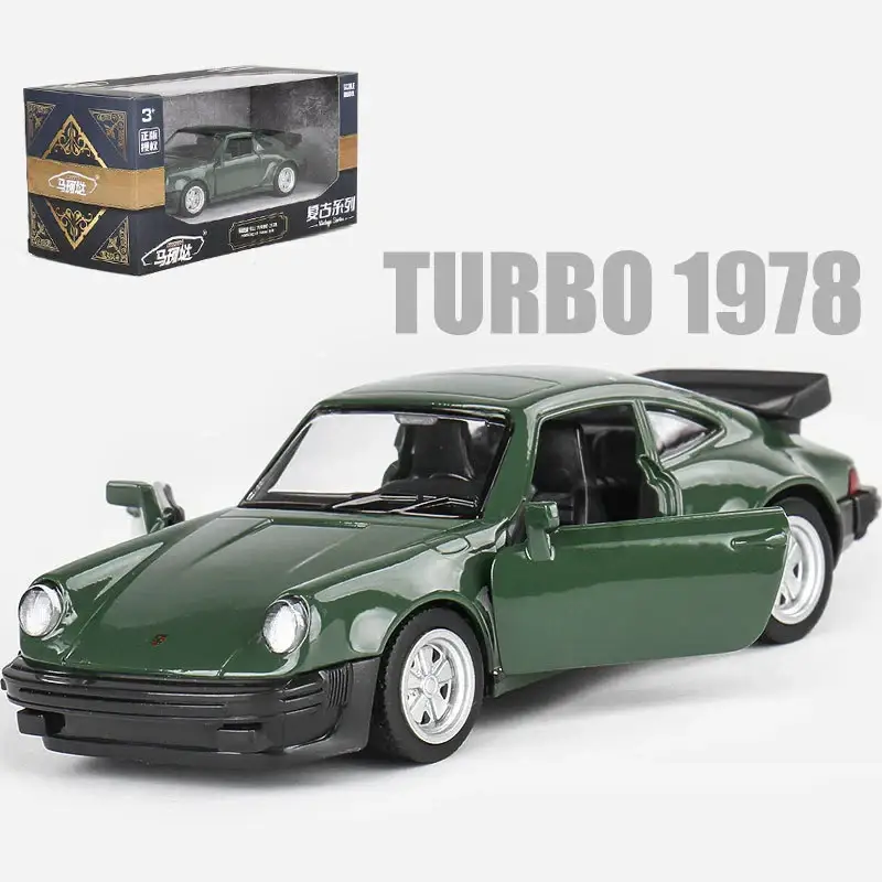 Porsche 911 1978 1:36 Model Samochodu Die-Cast Mechanizm Cofania