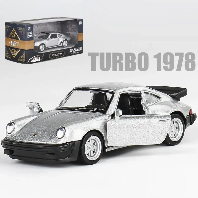 Porsche 911 1978 1:36 Model Samochodu Die-Cast Mechanizm Cofania