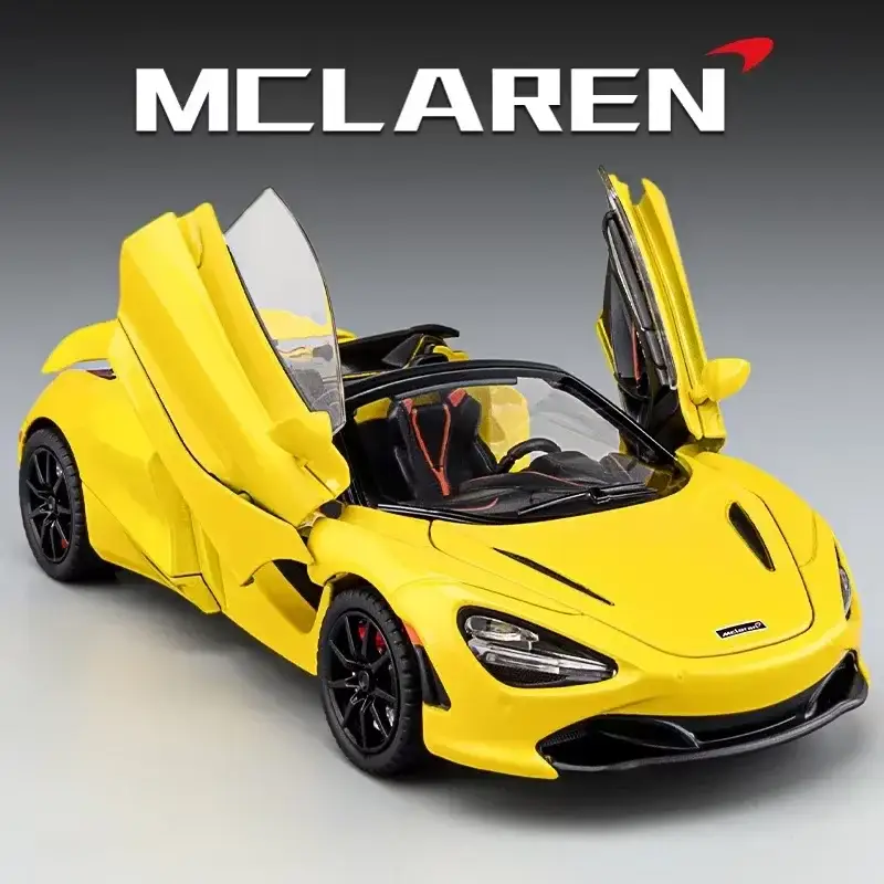 McLaren 720S 1:24 Model Samochodu Metalowy Dźwięk i Światło