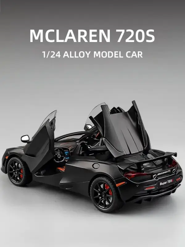 McLaren 720S 1:24 Model Samochodu Metalowy Dźwięk i Światło