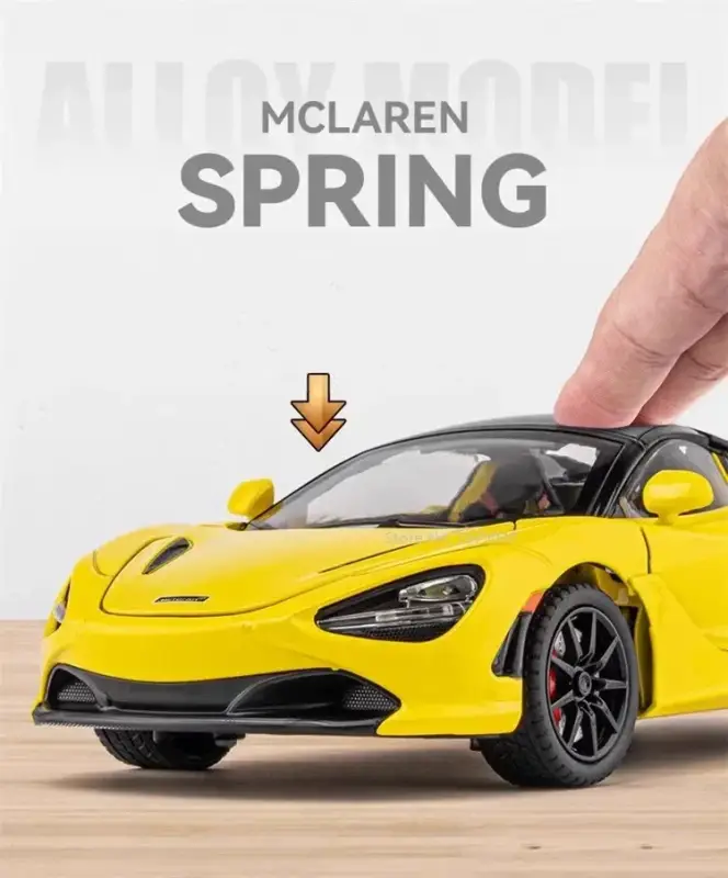 McLaren 720S 1:24 Model Samochodu Metalowy Dźwięk i Światło