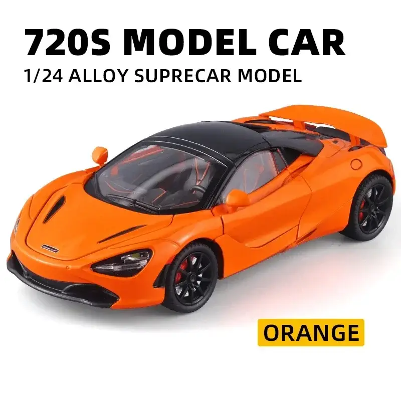 McLaren 720S 1:24 Model Samochodu Metalowy Dźwięk i Światło