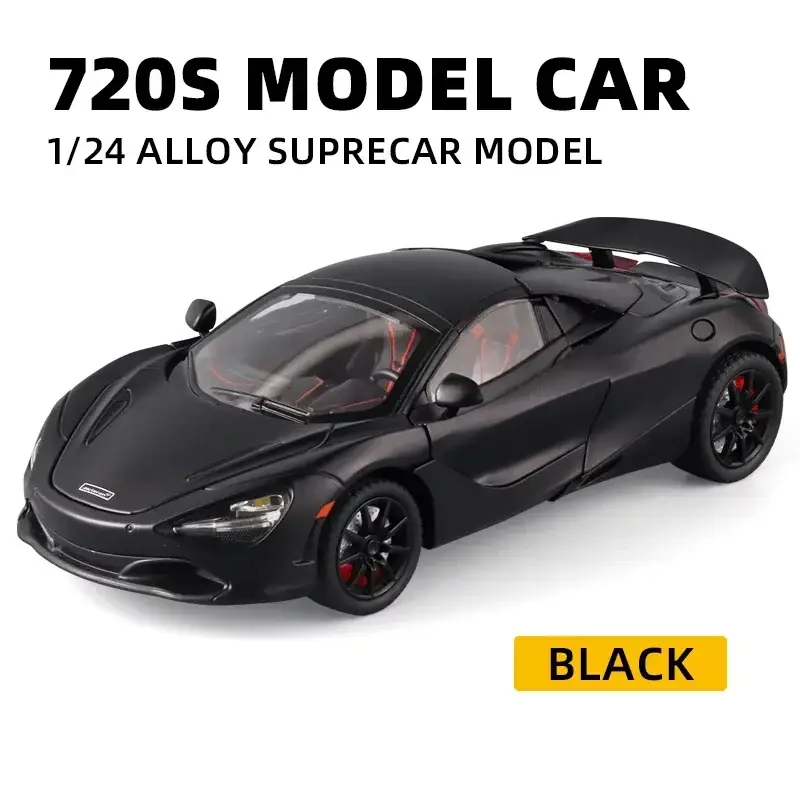 McLaren 720S 1:24 Model Samochodu Metalowy Dźwięk i Światło