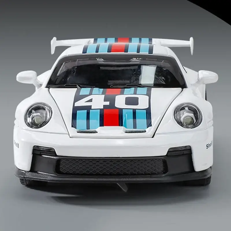 Porsche 911 GT3 1:32 Model Samochodu Metalowy Dźwięk i Światło