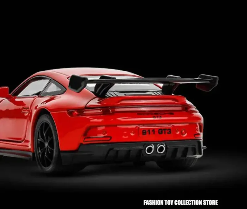 Porsche 911 GT3 1:32 Model Samochodu Metalowy Dźwięk i Światło