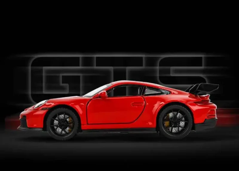 Porsche 911 GT3 1:32 Model Samochodu Metalowy Dźwięk i Światło