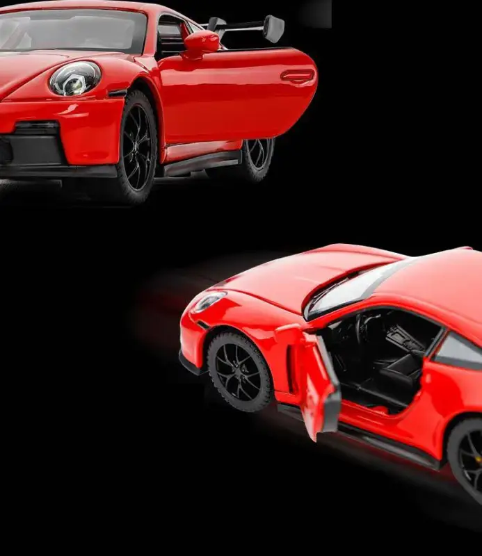 Porsche 911 GT3 1:32 Model Samochodu Metalowy Dźwięk i Światło