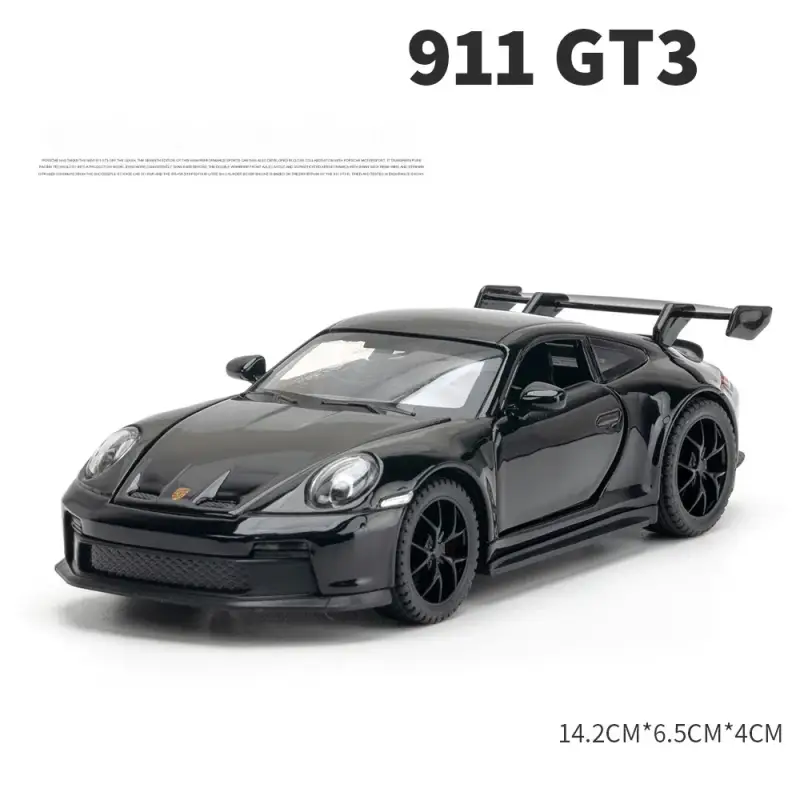 Porsche 911 GT3 1:32 Model Samochodu Metalowy Dźwięk i Światło