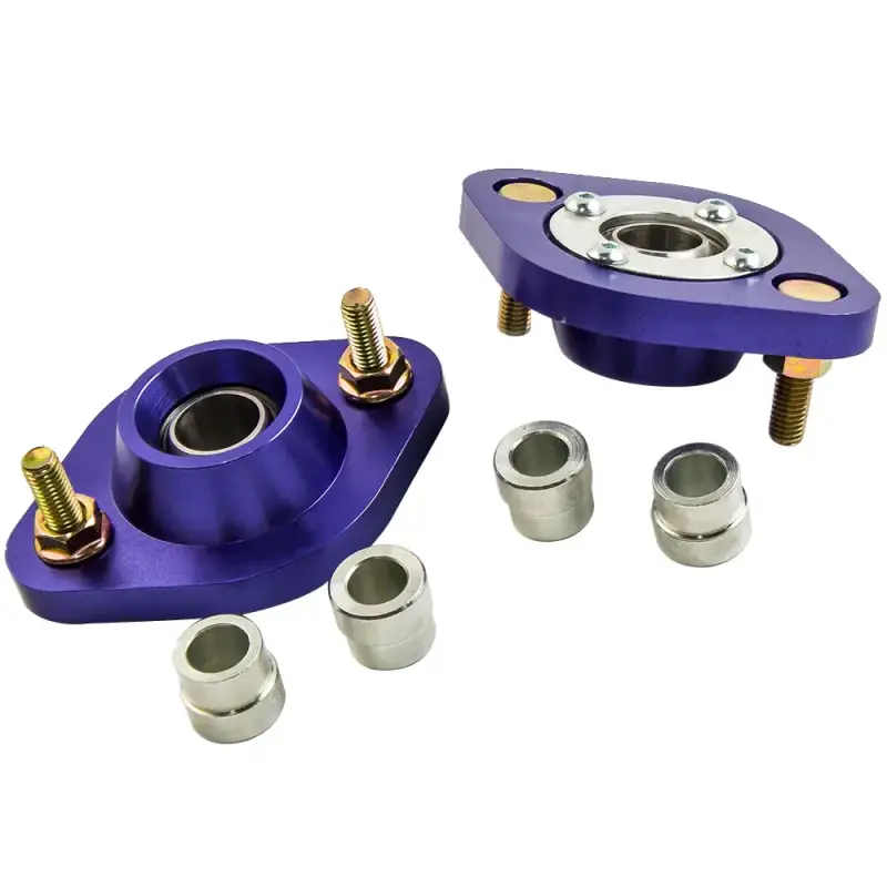 Para Tylnych Coilovers z Płytami Kątów Camber do BMW E30, E36, E46, Z3 Górne Mocowania do E36 318i 318is E46 Z3 Niebieskie