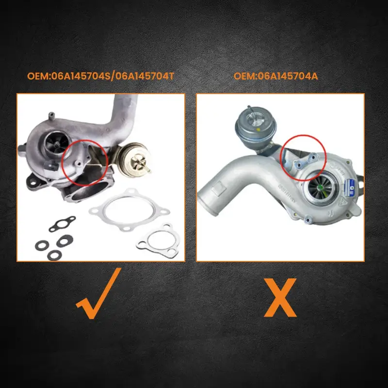 Turbosprężarka K04-001 do Volkswagen VW Golf Sport Beetle Audi A3 TT 06A145704T 06A145713D