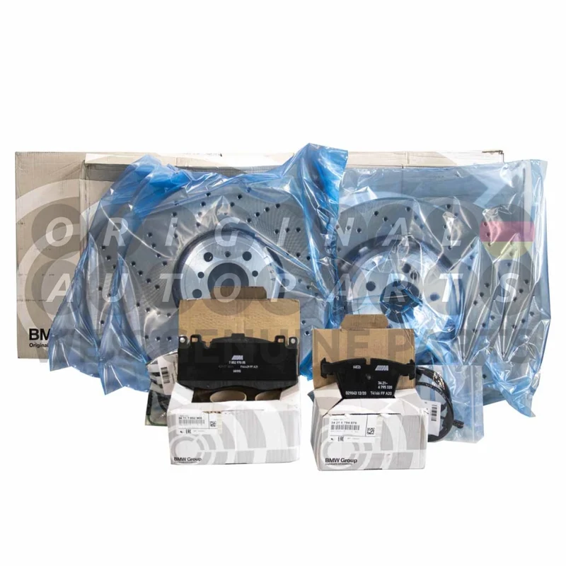 Genuine BMW Brake Discs Rotors + Pads + Sensors front and rear X5 M F85 X6 M F86 X5M X6M 34112284901 34112284902 34117852969 34356792568 34212284903 34212284904 34216794879 34356792571