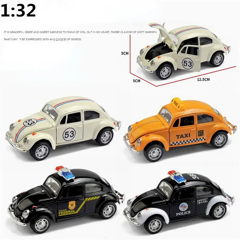 Volkswagen Beetle 1:32 Model Samochodu Metalowy