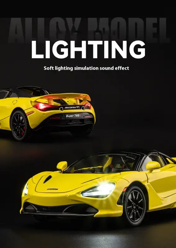 McLaren 720S 1:24 Model Samochodu Metalowy