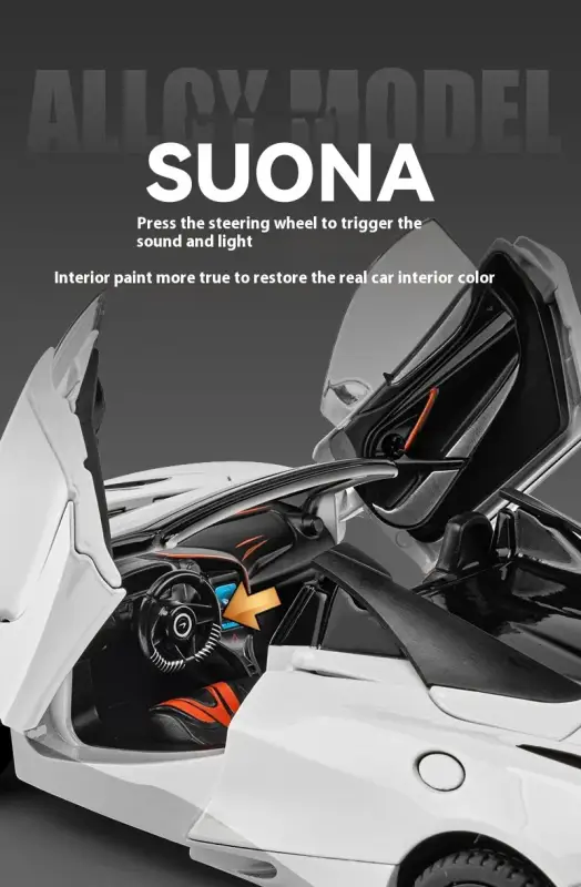McLaren 720S 1:24 Model Samochodu Metalowy