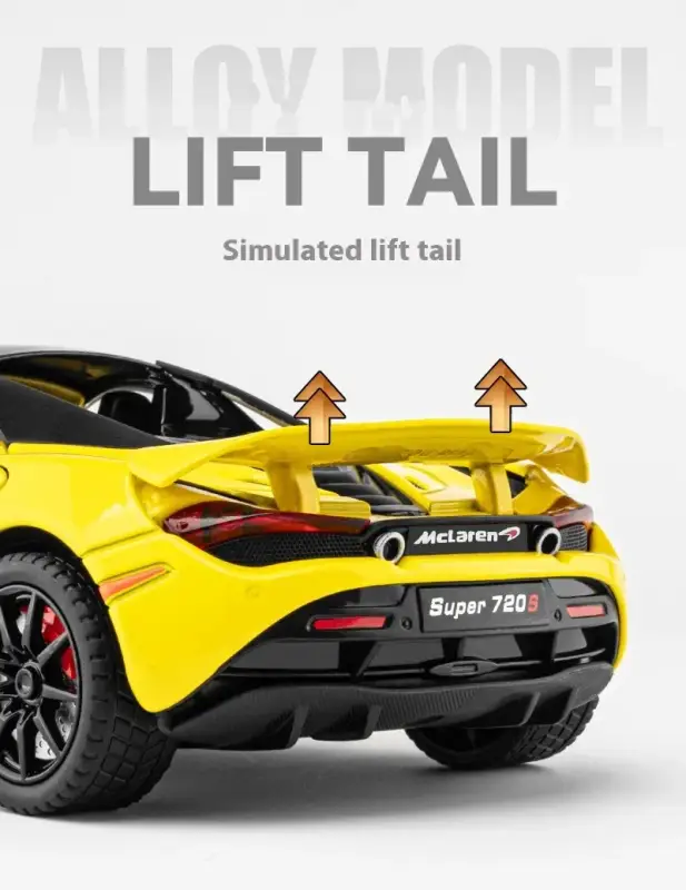 McLaren 720S 1:24 Model Samochodu Metalowy