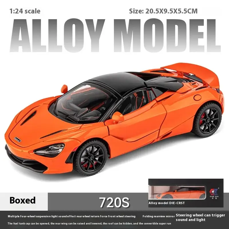 McLaren 720S 1:24 Model Samochodu Metalowy
