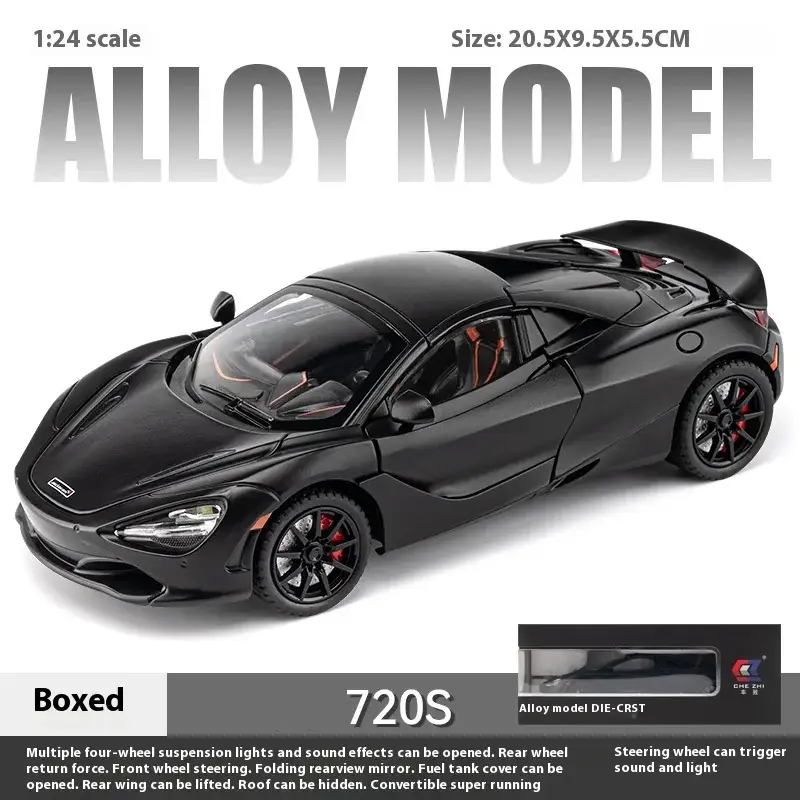 McLaren 720S 1:24 Model Samochodu Metalowy