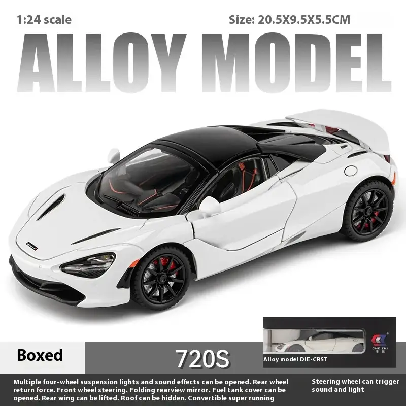 McLaren 720S 1:24 Model Samochodu Metalowy