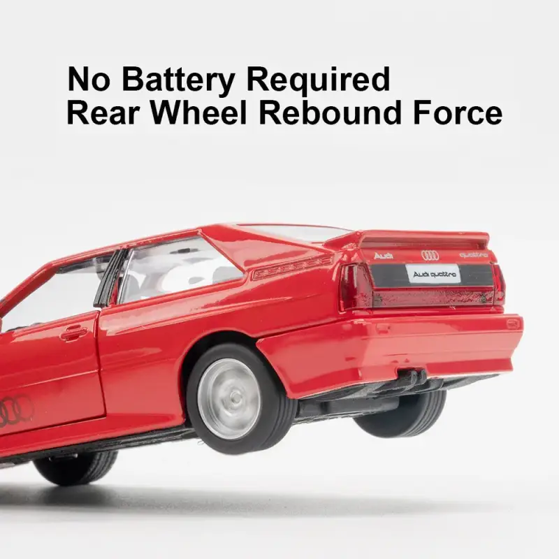Audi Quattro 1980 1:36 Model Samochodu Metalowy Otwierane Drzwi