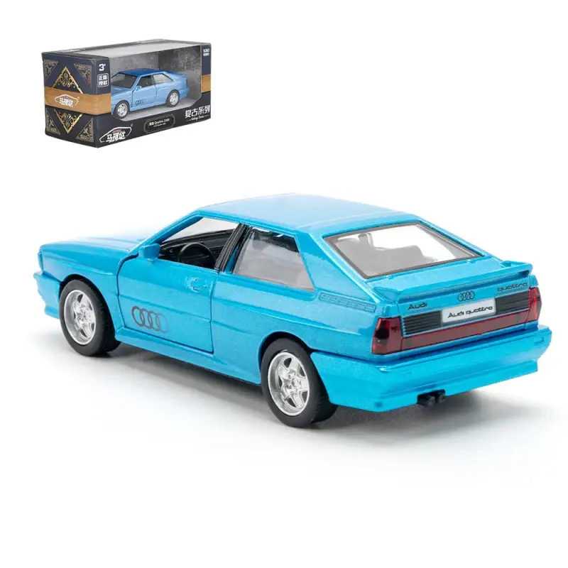 Audi Quattro 1980 1:36 Model Samochodu Metalowy Otwierane Drzwi