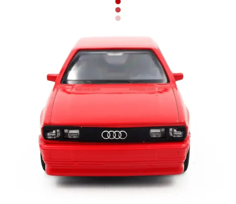 Audi Quattro 1980 1:36 Model Samochodu Metalowy Otwierane Drzwi