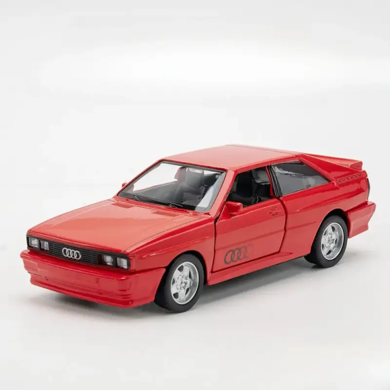 Audi Quattro 1980 1:36 Model Samochodu Metalowy Otwierane Drzwi