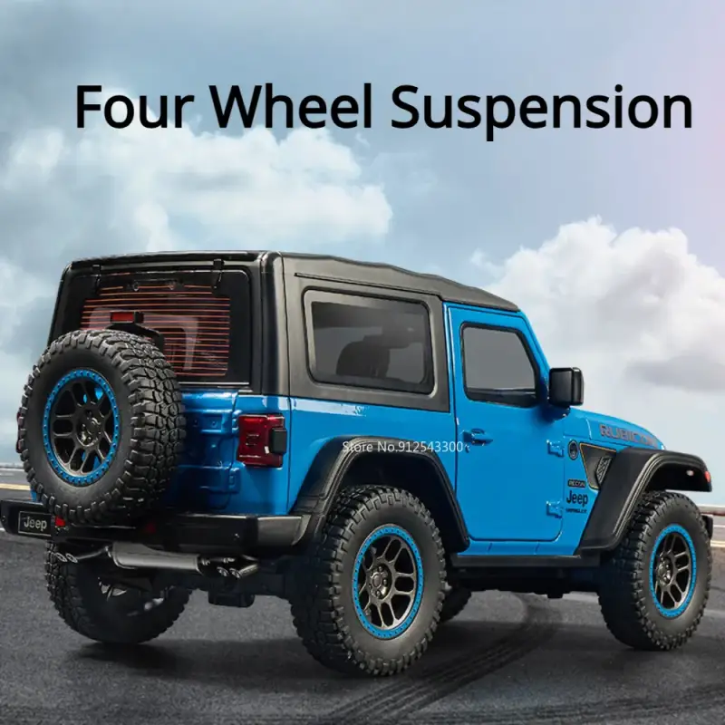 Jeep Wrangler Rubicon Mipon 1:18 Model Samochodu Metalowy Otwierane Drzwi