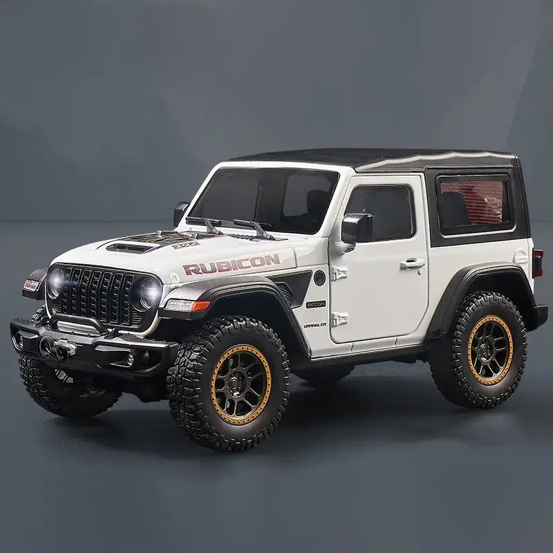 Jeep Wrangler Rubicon Mipon 1:18 Model Samochodu Metalowy Otwierane Drzwi