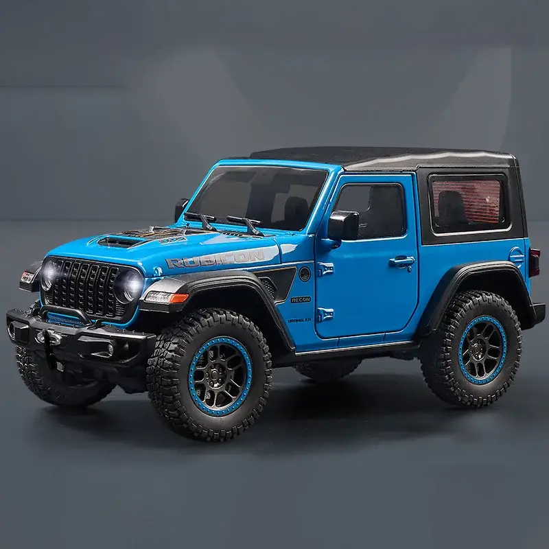 Jeep Wrangler Rubicon Mipon 1:18 Model Samochodu Metalowy Otwierane Drzwi