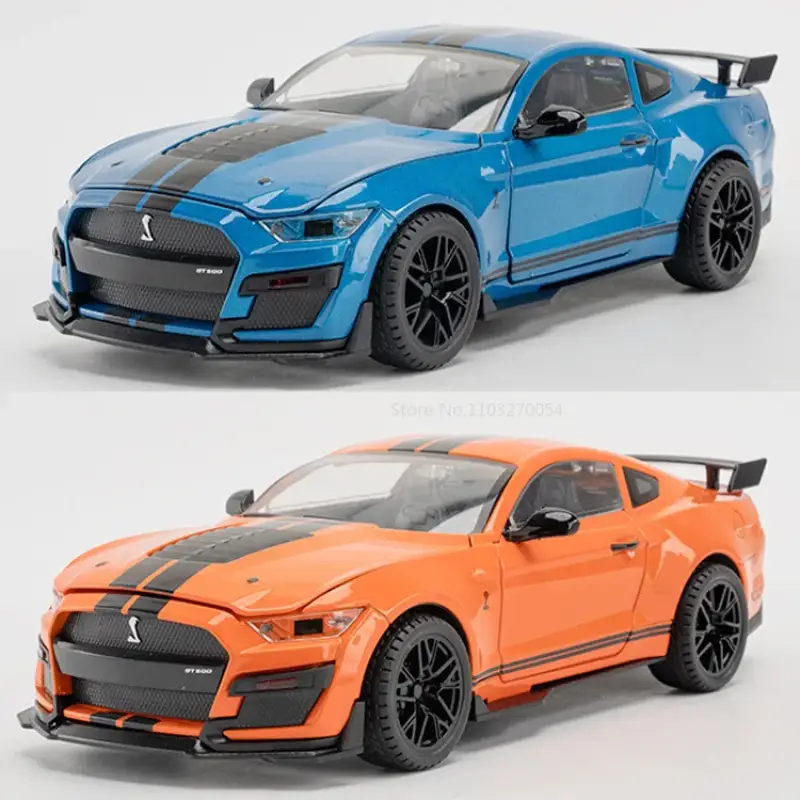 Ford Mustang Shelby GT500 1:18 Model Samochodu Metalowy Otwierane Drzwi