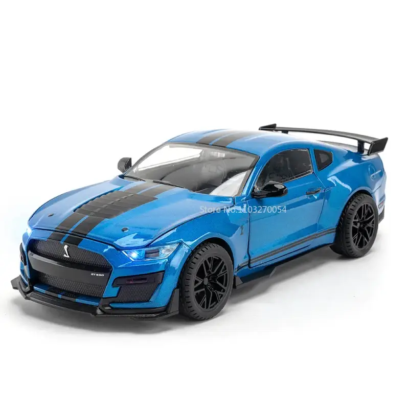 Ford Mustang Shelby GT500 1:18 Model Samochodu Metalowy Otwierane Drzwi