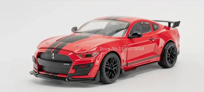 Ford Mustang Shelby GT500 1:18 Model Samochodu Metalowy Otwierane Drzwi