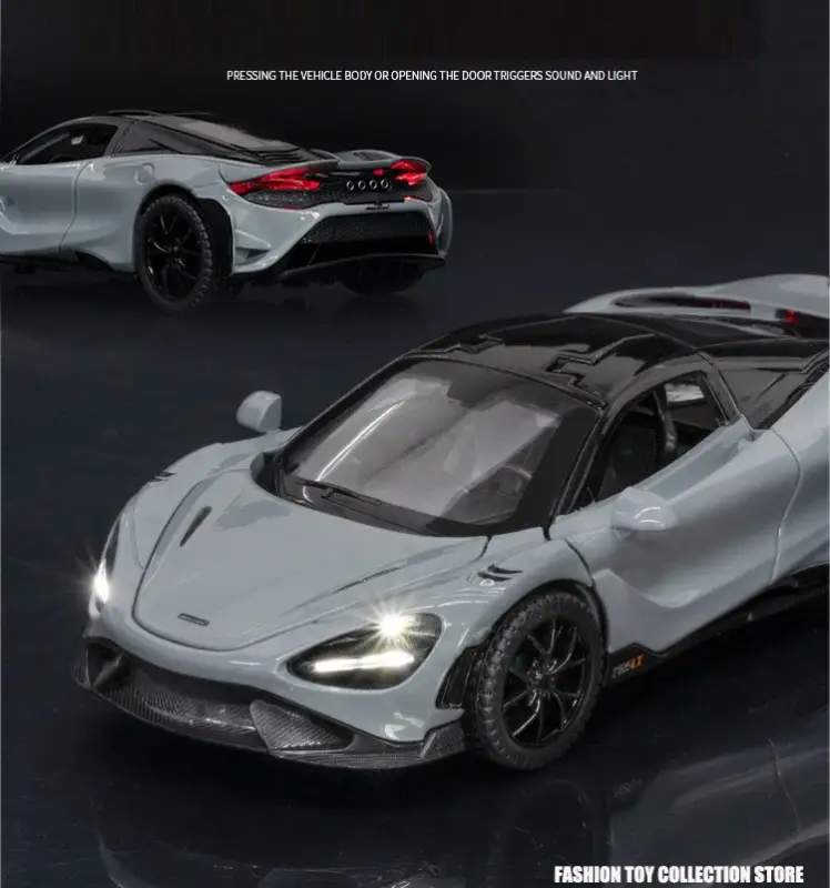 McLaren 765LT 1:32 Model Samochodu Dźwięk i Światło Fast & Furious