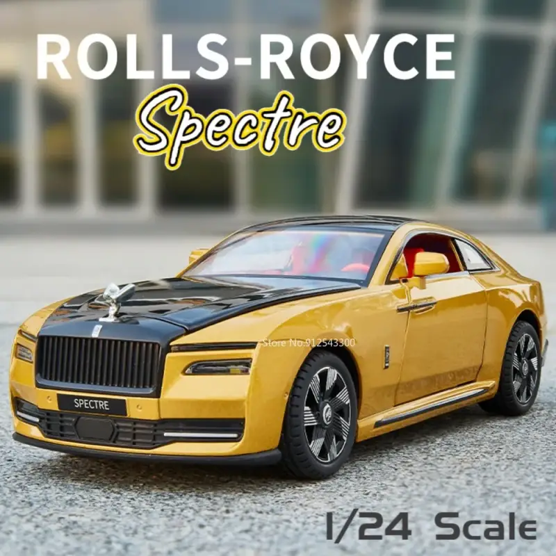 Rolls-Royce Spectre 1:24 Model Samochodu Metalowy Dźwięk i Światło